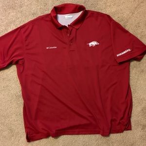 Red Razorback Columbia dress shirt